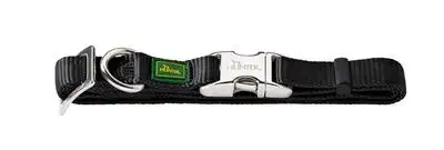 Купить hunter ошейник для собак alu-strong, нейлон с металлической застежкой, черный
