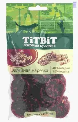 Купить titbit лакомство для собак нарезка Филейная Колбасный двор