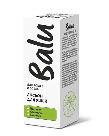 Купить balu Лосьон для ушей для кошек и собак