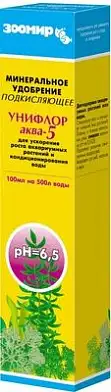 ЗООМИР Унифлор Аква-5, минеральное удобрение для аквариумных растений подкисляющее