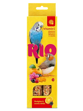Рио лакомство для волнистых попугайчиков и экзотов Палочки Витамин С