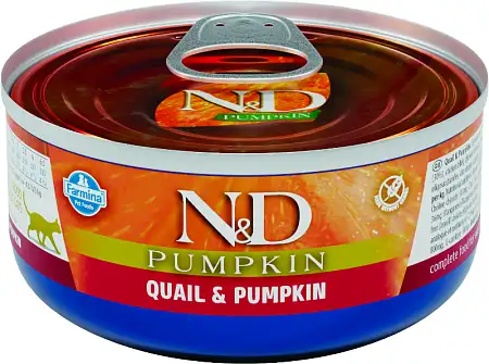 Купить farmina n&d pumpkin консервы для кошек (перепел и тыква)