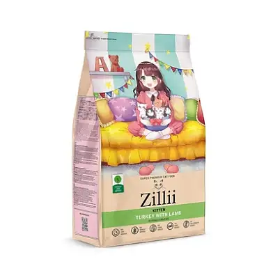 Zilli сухой корм для котят Индейка с Ягнёнком