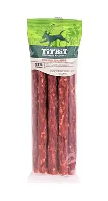 TiTBiT Золотая коллекция лакомство для собак колбаски Пикантные