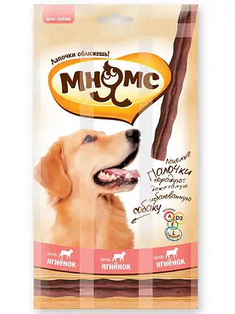 Купить Мнямс лакомые палочки для собак с ягненком