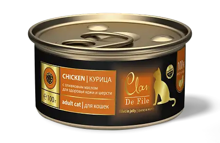 Купить clan de file консервы для кошек (с курицей)